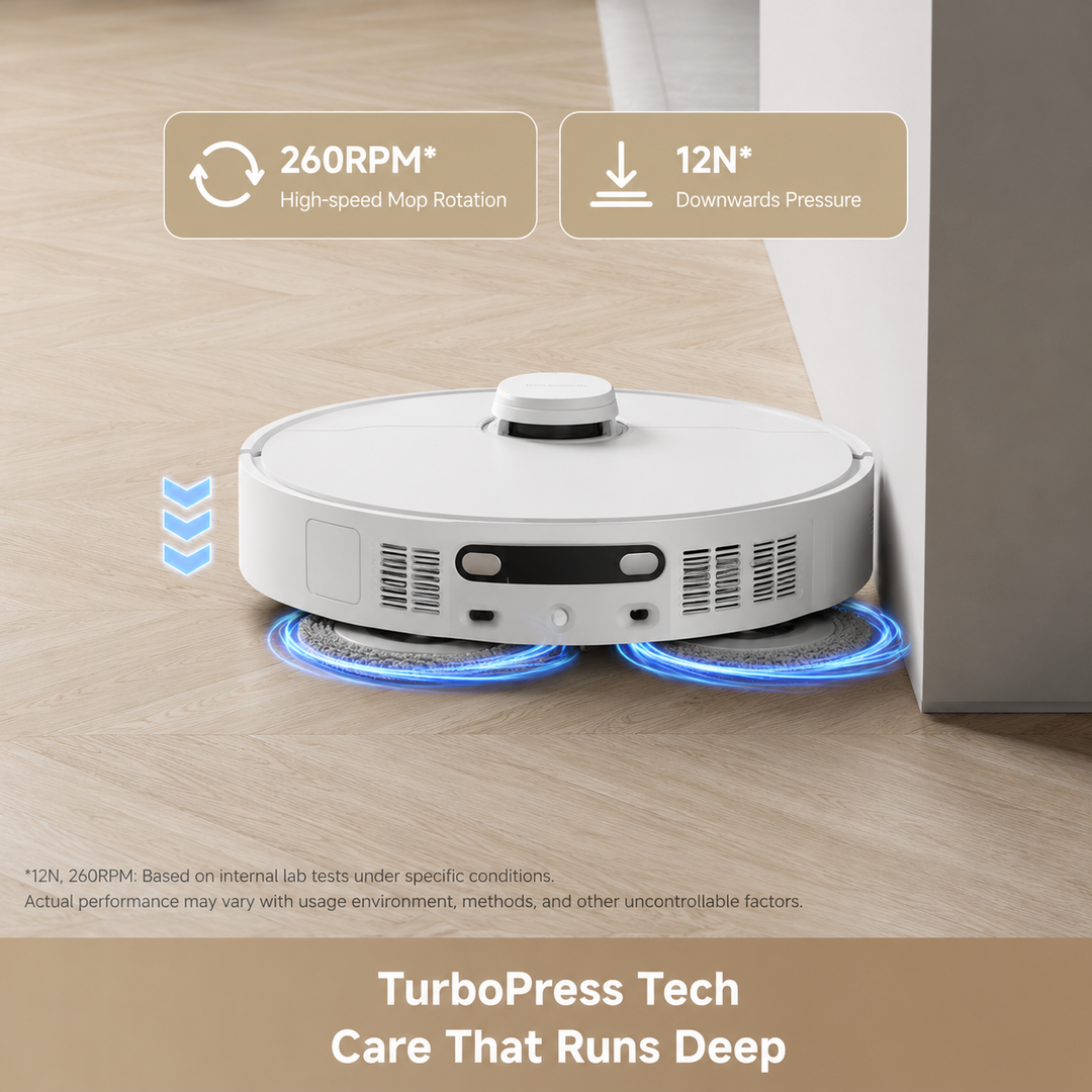 Robot Vacuum Mop Combo with Auto Empty Station, 26,000Pa Suction & Hot Air Drying