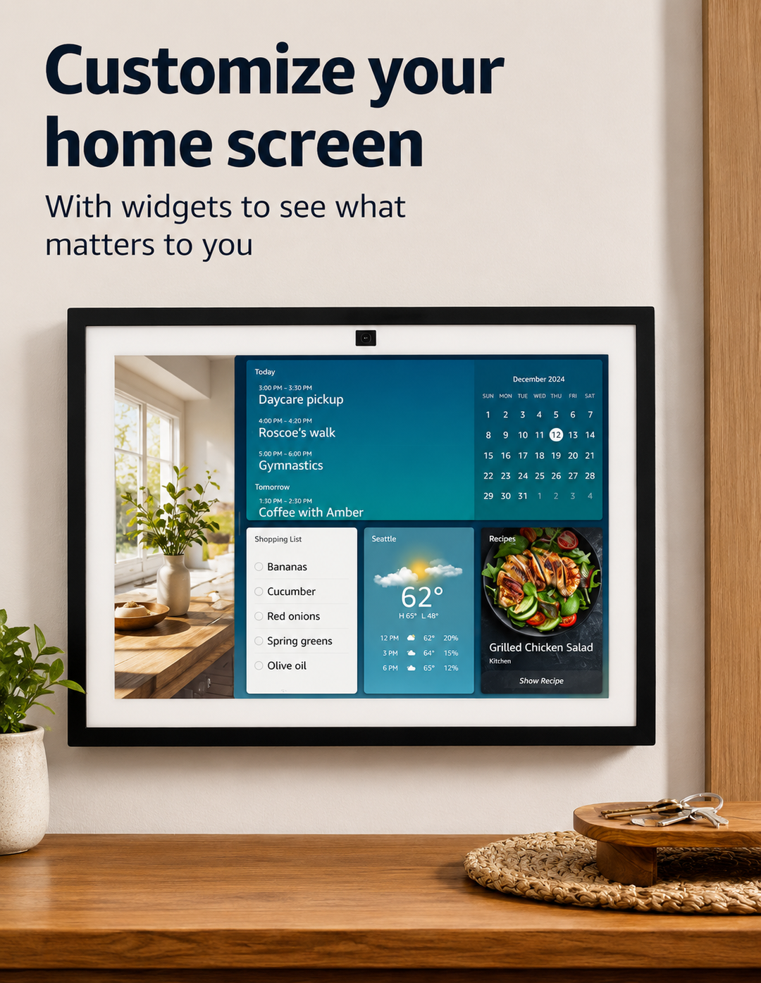 15.6" Full HD Smart Display with Fire TV, Alexa Voice Assistant, Smart Home Hub, Video Calling, Family Organizer & Digital Photo Frame