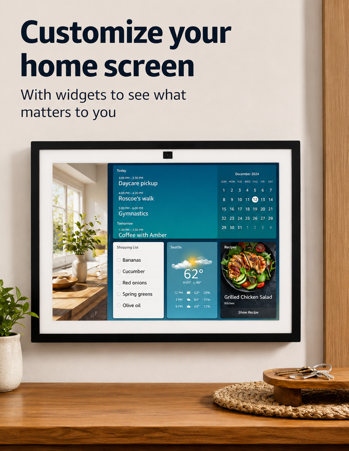 15.6" Full HD Smart Display with Fire TV, Alexa Voice Assistant, Smart Home Hub, Video Calling, Family Organizer & Digital Photo Frame