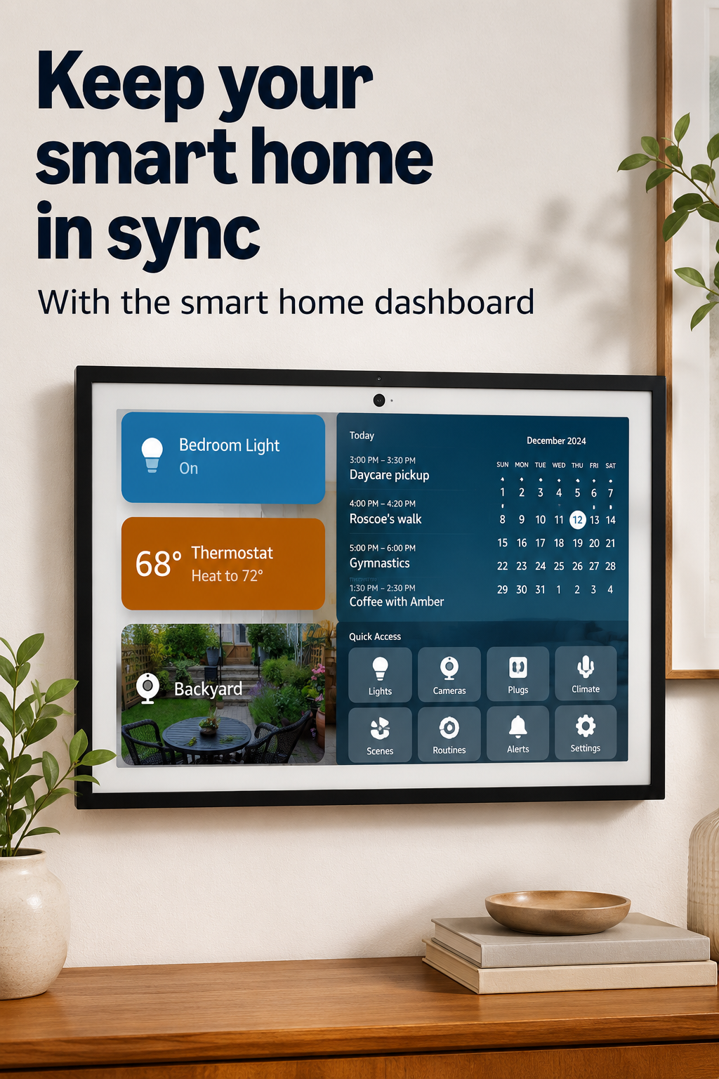 15.6" Full HD Smart Display with Fire TV, Alexa Voice Assistant, Smart Home Hub, Video Calling, Family Organizer & Digital Photo Frame