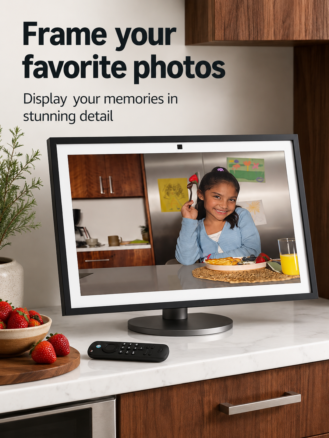 15.6" Full HD Smart Display with Fire TV, Alexa Voice Assistant, Smart Home Hub, Video Calling, Family Organizer & Digital Photo Frame